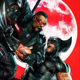 Wolverine vs Blade Marvel Art Print unframed by Sideshow Collectibles